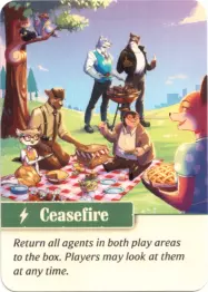 Agent Avenue: Ceasefire Black Market Promo Card - obrázek